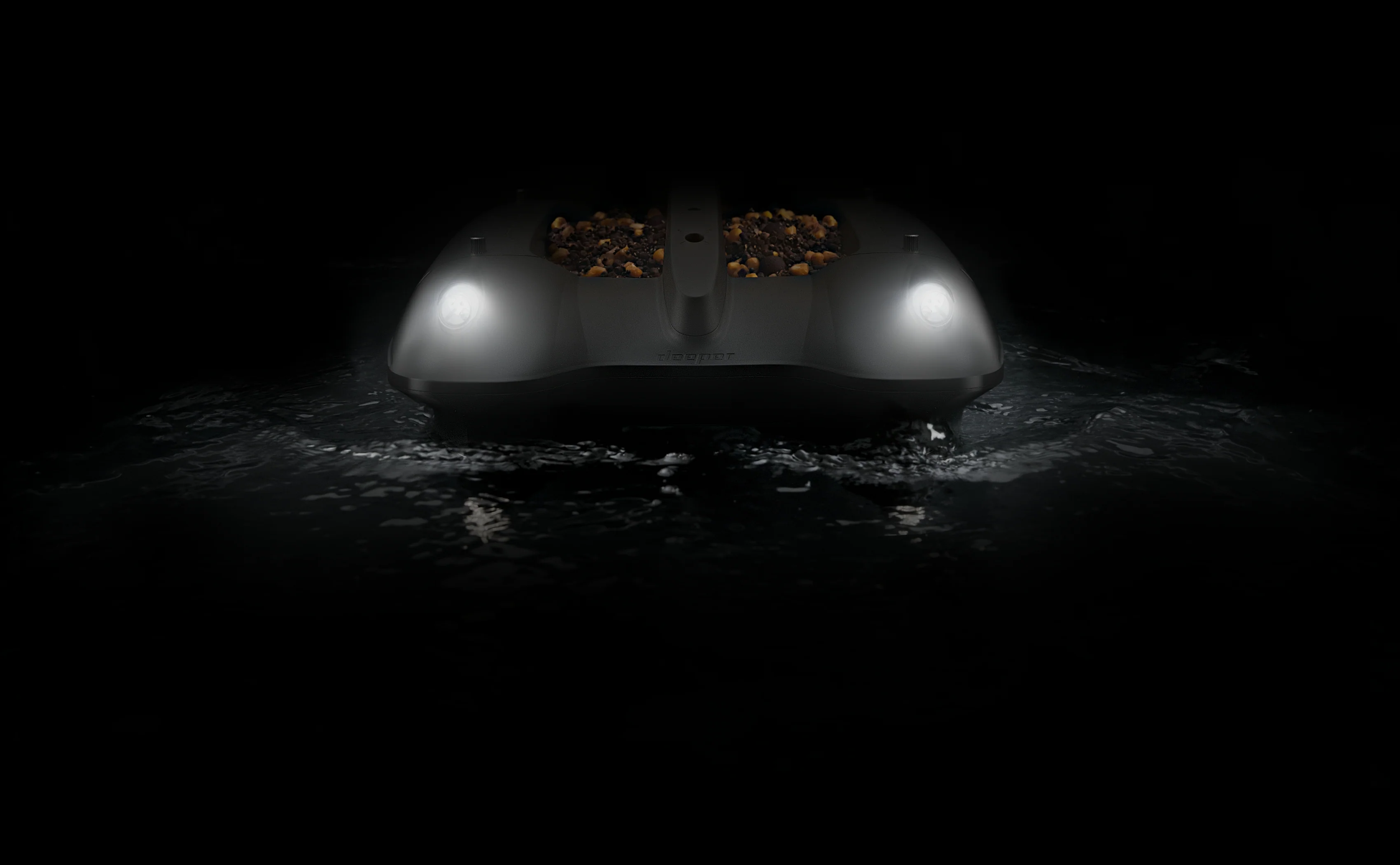 Deeper Quest autonomous bait boat on the water